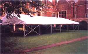 Marquee under construction