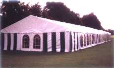 Full marquee with side walls & windows
