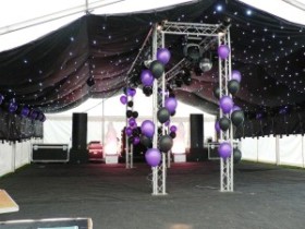 Starcloth lining for marquees